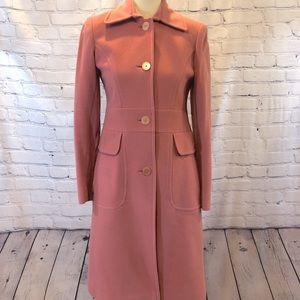 Knee length wool/cashmere coat